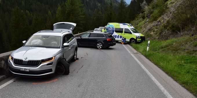 Bergün GR: Seitlich-frontale Kollision fordert einen Verletzten. Bergün GR Unfall