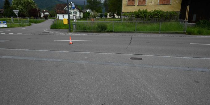 Montlingen SG: Unfall zwischen Vespa und Auto. Montlingen SG Unfall