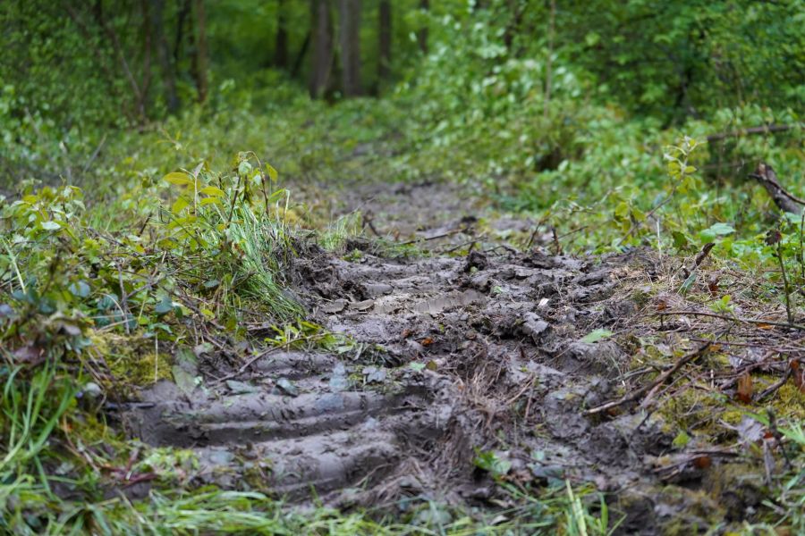 Die errichteten Bauten wurden demontiert und abtransportiert.