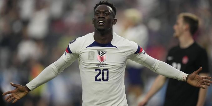 Folarin Balogun trifft für die USA im Final der Nations League der Concacaf. Concacaf