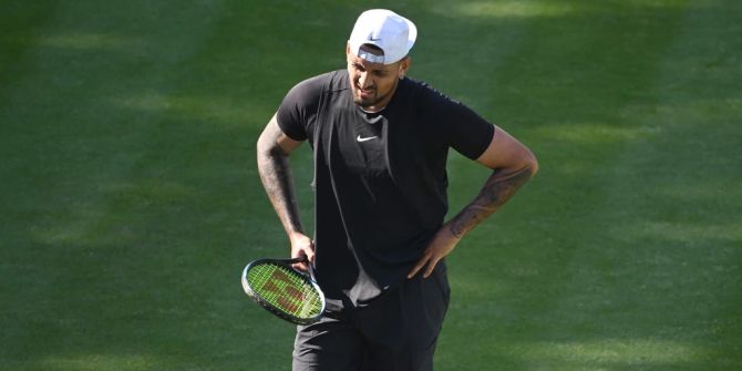 Nick Kyrgios auf dem Platz.