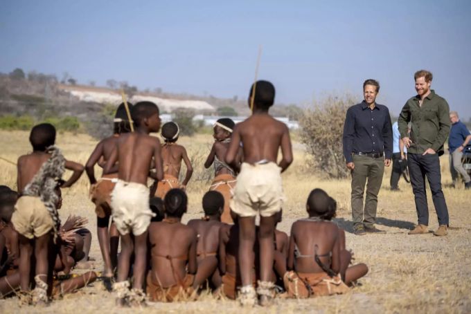 Prinz Harry in Botswana. botswana