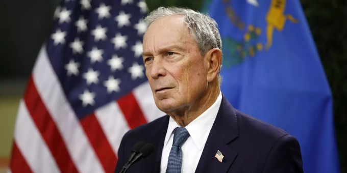 Der ehemalige Bürgermeister von New York City und Gründer der Bloomberg News Michael Bloomberg. Michael Bloomberg