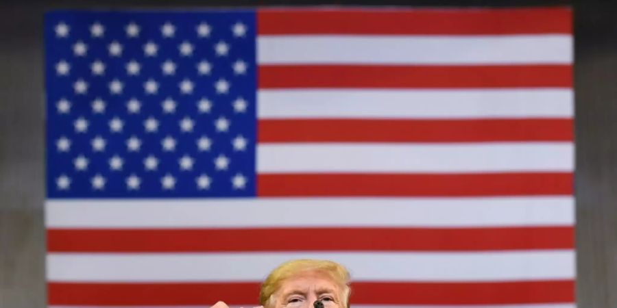 Trump bei einer Wahlkampfveranstaltung in Louisiana