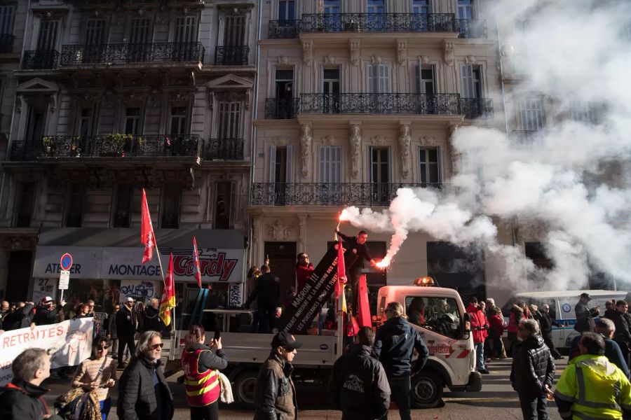 Streiks in Frankreich