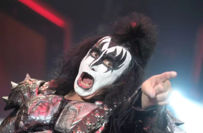 Der Musiker Gene Simmons von der US-amerikanischen Band Kiss. gene simmons