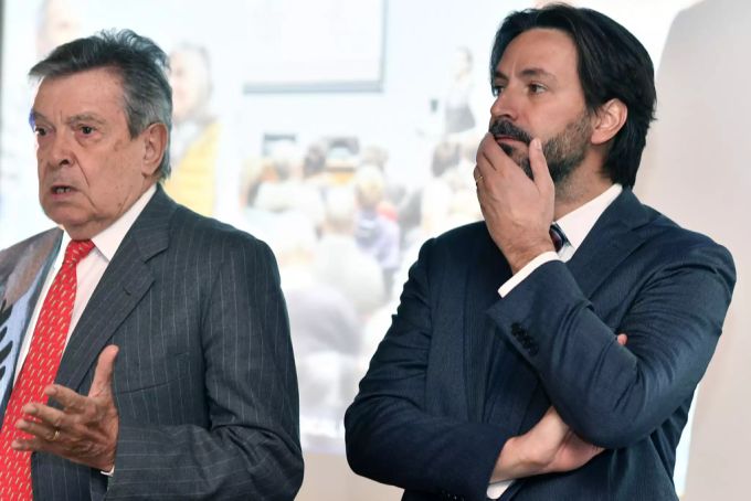 Antonio Siccardi mit Sohn und CEO Francesco Siccardi. Siccardi Reichtum Implantate
