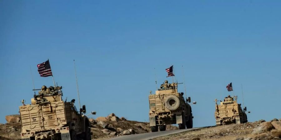 US-Militärkonvoi im Nordosten Syriens am Montag