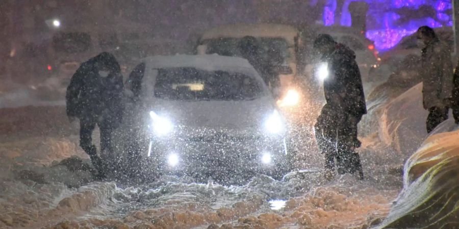 Schneefall in Japan