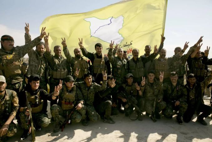 Die syrischen Streitkräfte feiern die Zerschlagung des IS im März 2019. IS zerschlagung