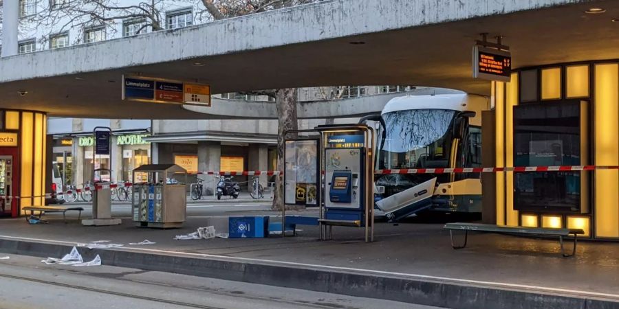 Bus VBZ Limmatplatz Unfall