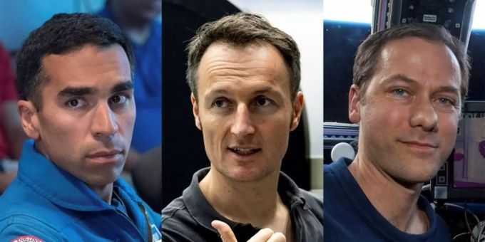 Die Besatzung der SpaceX-Kapsel: Chari, Maurer und Marshburn Die Besatzung der SpaceX-Kapsel: Chari, Maurer und Marshburn