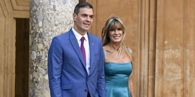 Pedro Sánchez mit seiner Frau Begoña Gómez. Pedro Sánchez