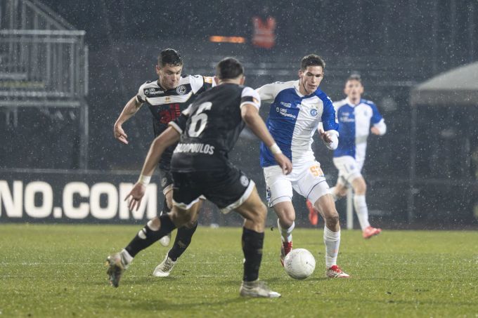 GC kämpft im Regen von Lugano. GC FC Lugano