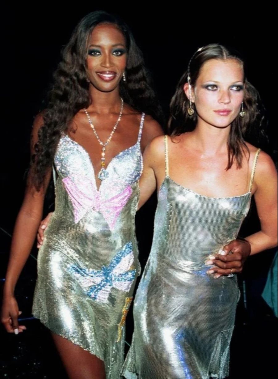 Kate Moss und Model-Freundin Naomi Campbell.