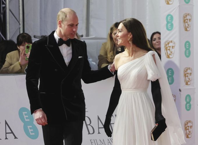 Kate und William bei der BAFTA-Verleihung 2023. kate william