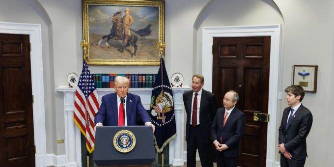 Donald Trump stellte kurze Zeit nach seiner Amtseinführung ein 500 Milliarden Dollar schweres KI-Projekt namens «Stargate» vor. Stargate Trump