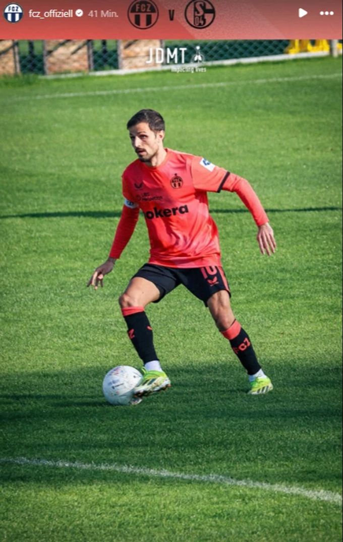 Antonio Marchesano stemplt nach 30 Minuten aus. FC Zürich