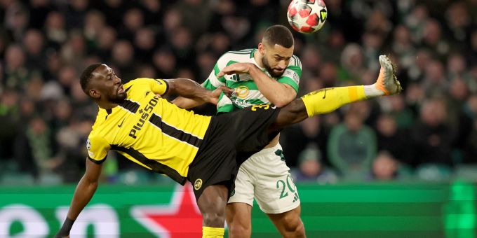 Silvère Ganvoula im Spiel von YB gegen Celtic Glasgow. YB