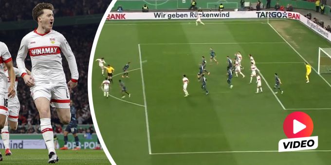 Distanzhammer - Dieses Traumtor stösst Final-Tür für Stuttgart weit auf