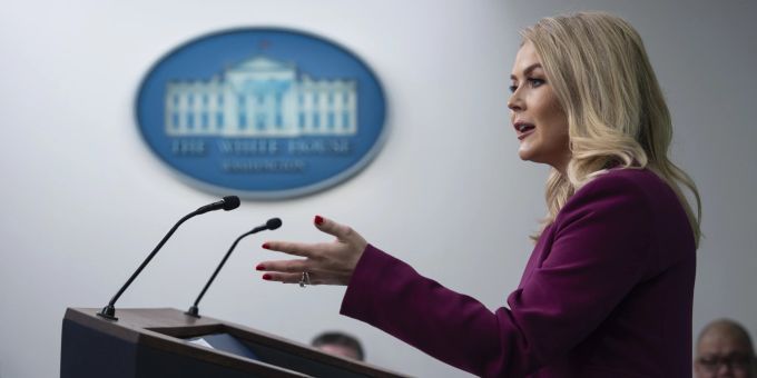 Sprecherin des Weissen Hauses, Karoline Leavitt, Trump Leavitt