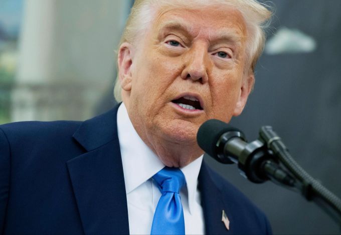 US-Präsident Donald Trump hat dem Iran erneut mit militärischen Konsequenzen gedroht. (Symbolbild) trump scherze