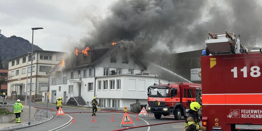 Brand in Reichenburg.