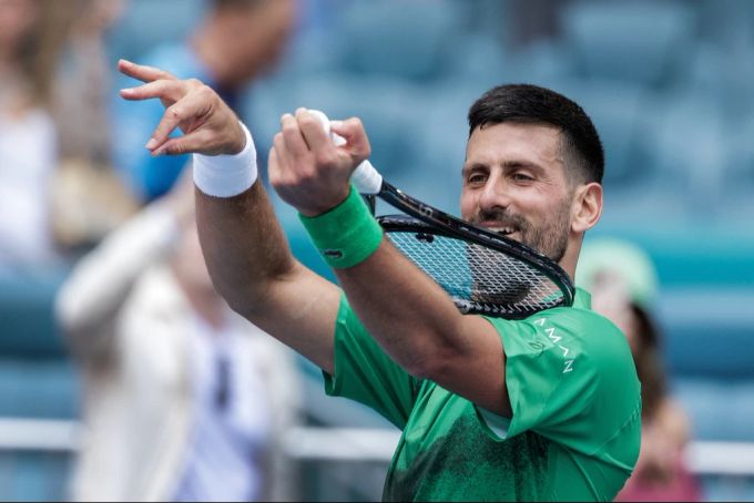 Was wohl Novak Djokovic vom Wunsch des jungen Brasilianers hält? Djokovic