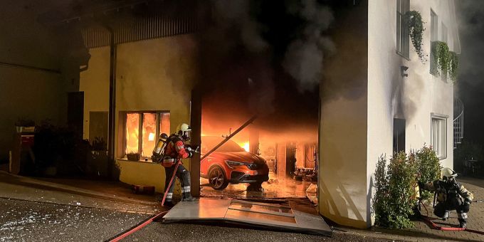 Maisprach BL: Brandfall in einer Autowerkstatt. Maisprach BL