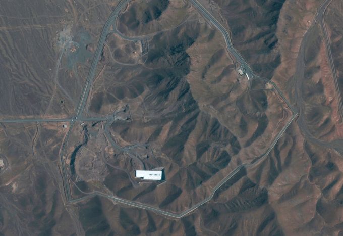 Die iranischen Atomanlagen wurden angegriffen. Atomanlage Fordo