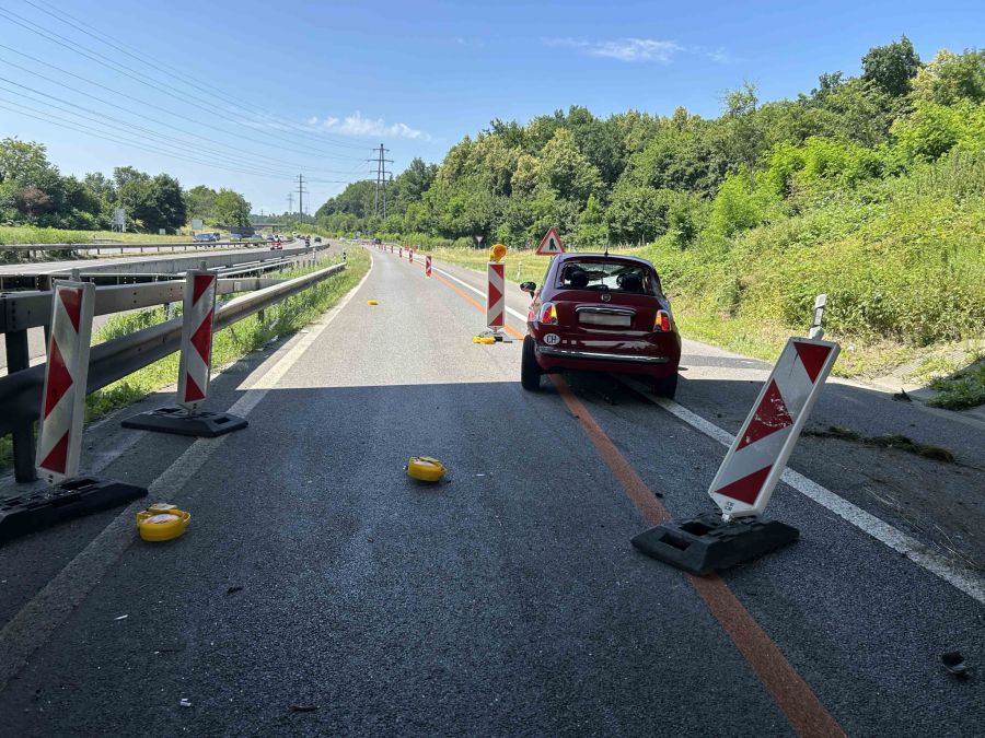 Beim Unfall entstand Sachschaden.