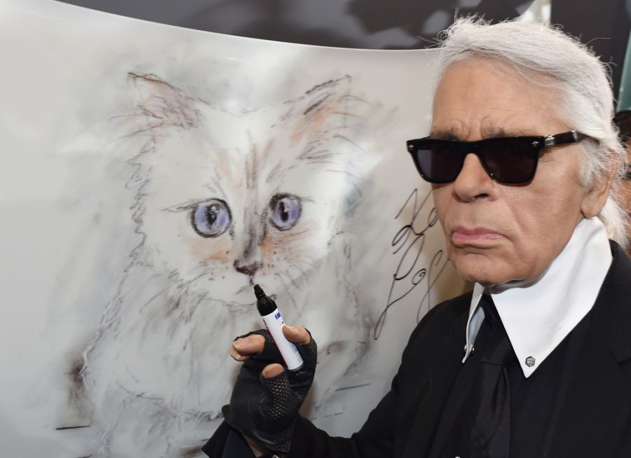 Modedesigner Karl Lagerfeld i