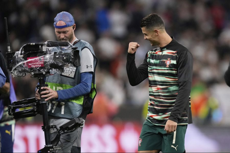 Ronaldo feiert den Sieg im Halbfinal der Nations League gegen die Deutschen.