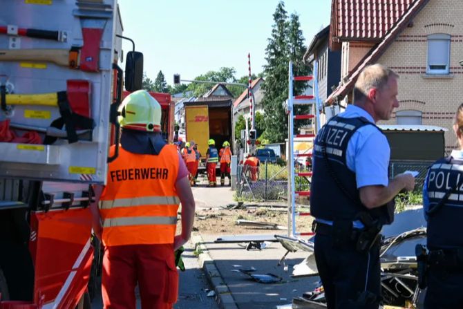 Lastwagen verletzt