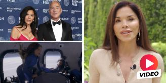 Nach Weltall-Flug - Bezos-Verlobte hält Rede über Klimawandel – Spott!