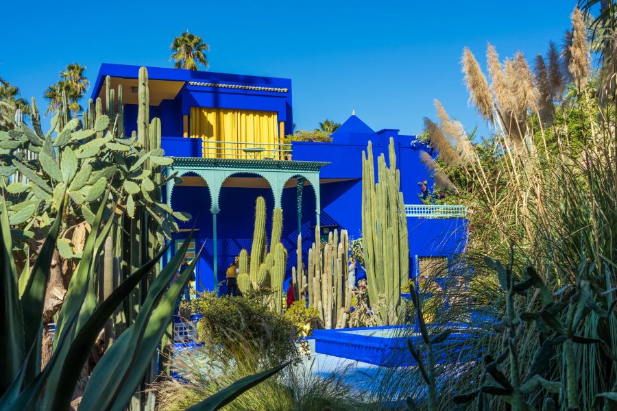 Jardin Majorelle, blaues haus, Marrakesch.