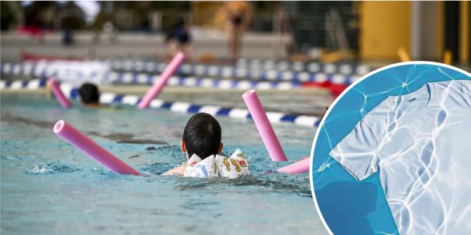 In Zürich lernen Kinder in Klamotten schwimmen.