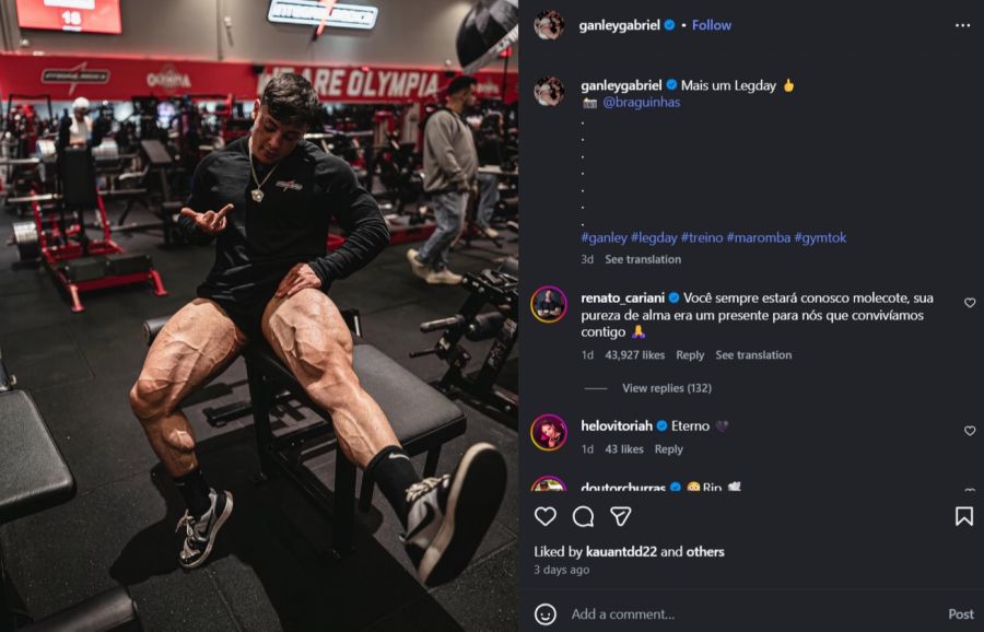 2,2 Millionen Follower auf Instagram, 1,2 Millionen Anhänger auf TikTok und fast 400'000 Abonnenten auf Youtube: Gabriel Ganley erfreute sich in den sozialen Netzwerken grosser Beliebtheit.