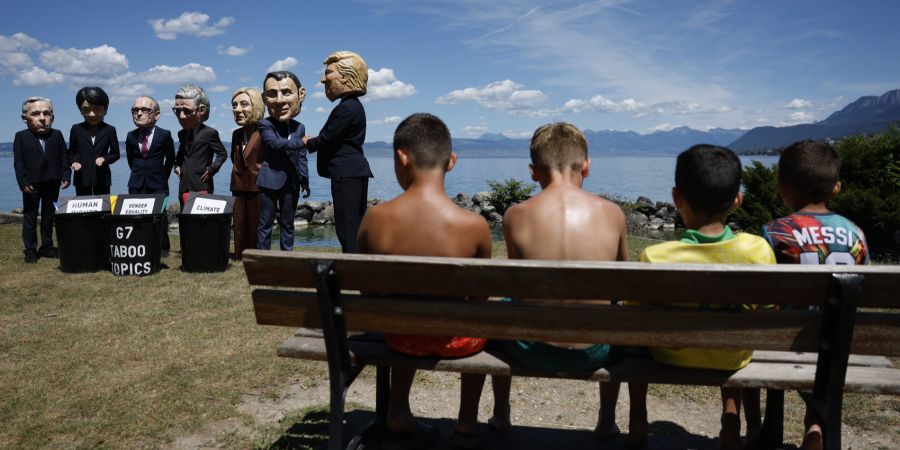 Evian Proteste G7