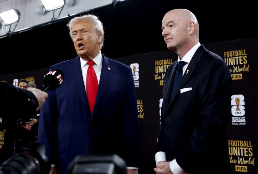 Trump und Infantino bei der Auslosung zur WM 2026: Der Fifa-Boss verlieh Trump letztes Jahr den allerersten «Fifa Peace Prize».