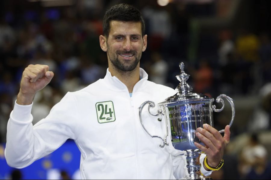 Mit 24 Titeln ist Novak Djokovic aktuell der Grand-Slam-Rekordgewinner.