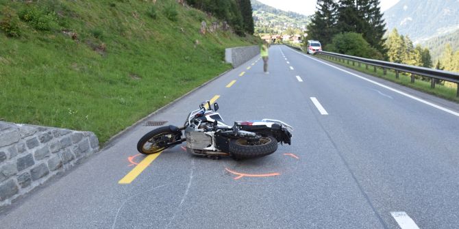 Motorradunfall Churwalden