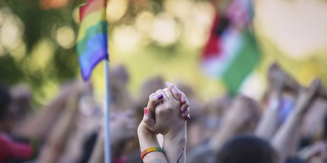 LGBTQ Händchenhalten Ungarn Pride