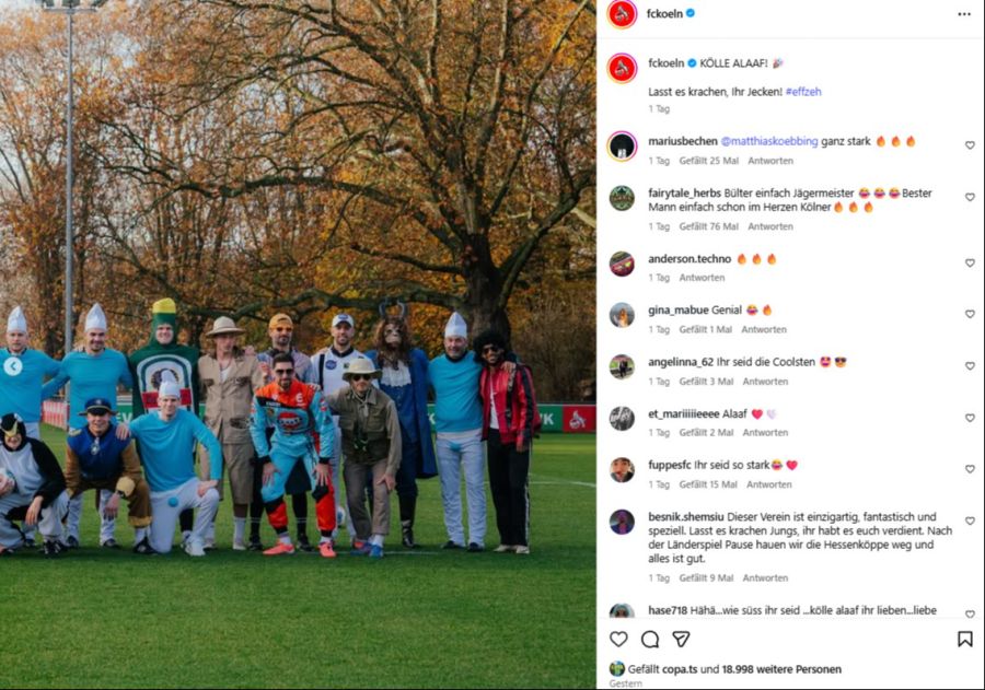 Beim 1. FC Köln wird zum Karneval-Start gross aufgetrumpft.