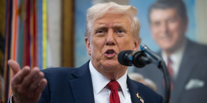 Trump signs executive orders at the White House