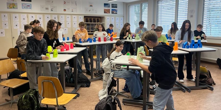 Schulklasse Stacking
