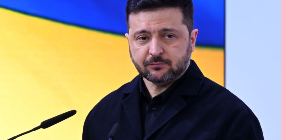 Wolodymyr Selenskyj, Präsident der Ukraine, spricht bei der Münchner Sicherheitskonferenz.