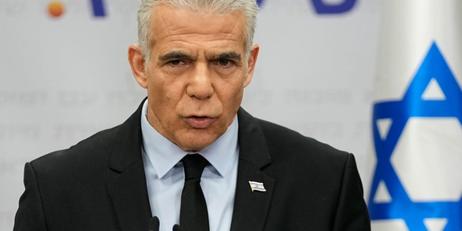 ARCHIV - Israels Oppositionsführer Jair Lapid spricht in der Knesset. Foto: Ohad Zwigenberg/AP/dpa/Archivbild