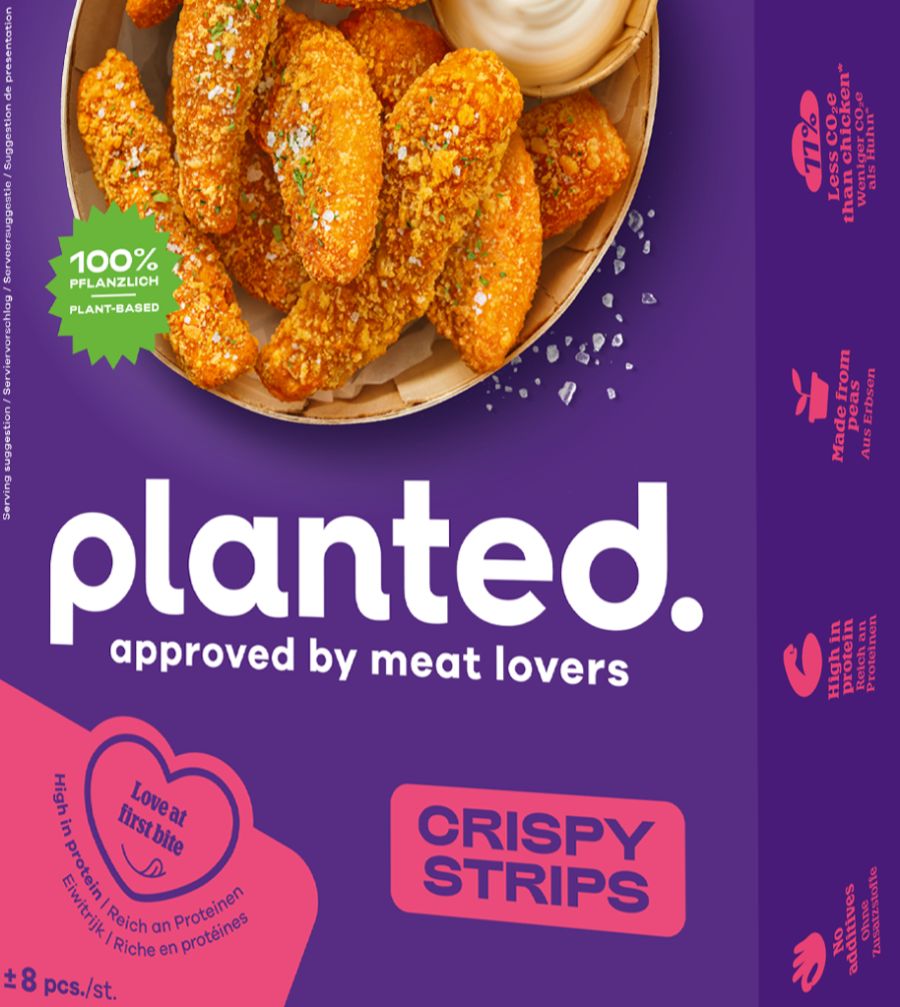 Und aus den «Planted Chicken Crispy Strips» werden neu die «Planted Crispy Strips».