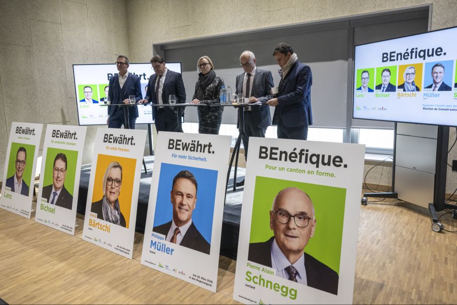 Regierungsratswahlen bürgerliches 5er-Ticket